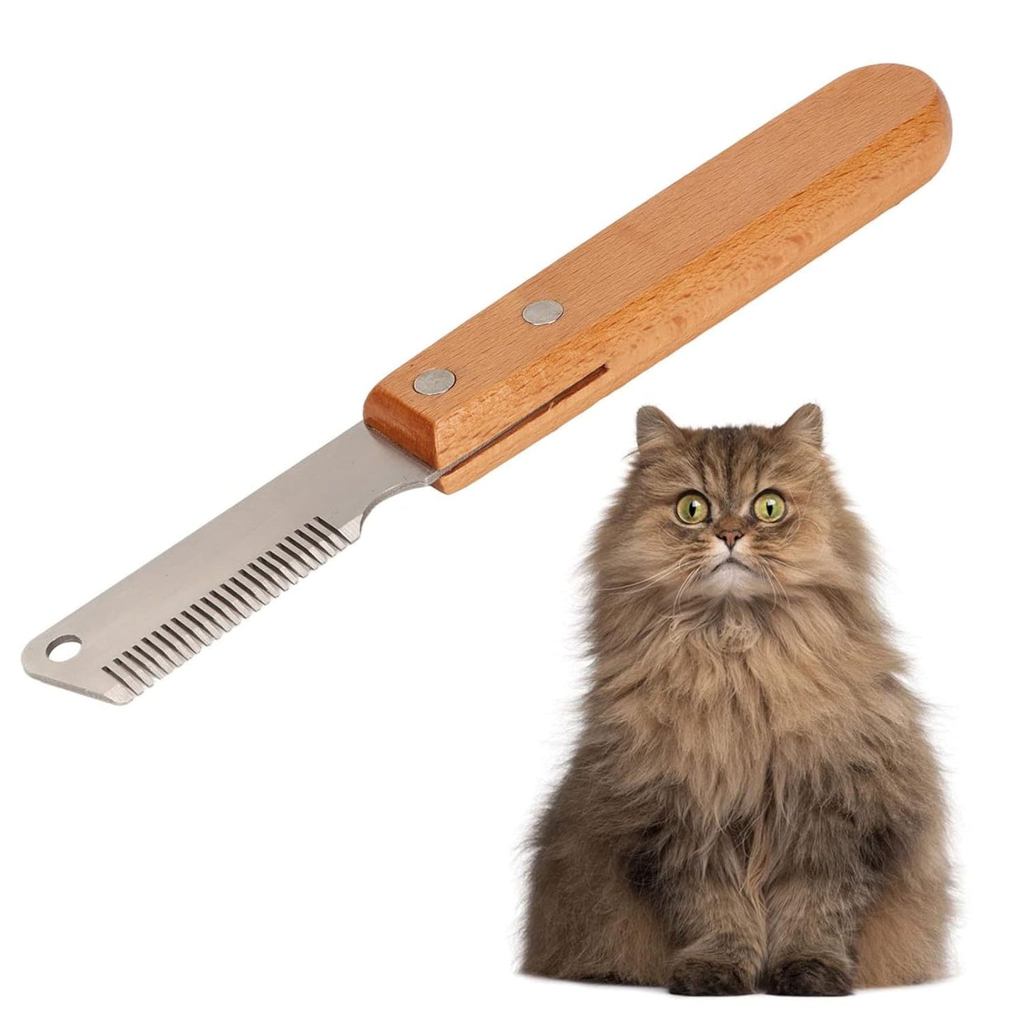 Pet Stripping Comb Dog Stripping Knife Grooming Tool Multifunction Remove Floating Hair Dog Stripping Knife With Wood Handle For Cats Dogs