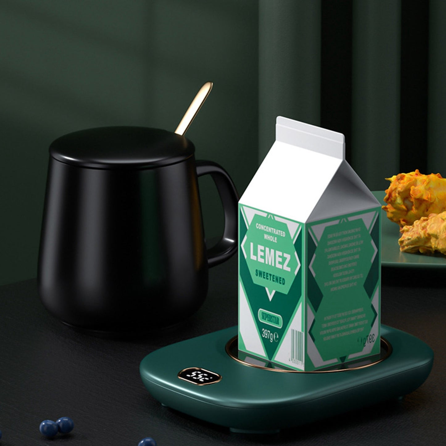 Electric Coffee Mug Warmer – USB Desk Heater with 3 Temps & Auto Shut-Off