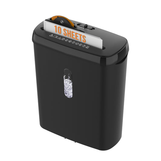 10-Sheet Strip Paper Shredder with 3.17-Gallon Basket, CD & Credit Card Shredder, P-2 Security Level, Anti-Jam System, Fast and Durable Home Office Shredder (ETL Certified)