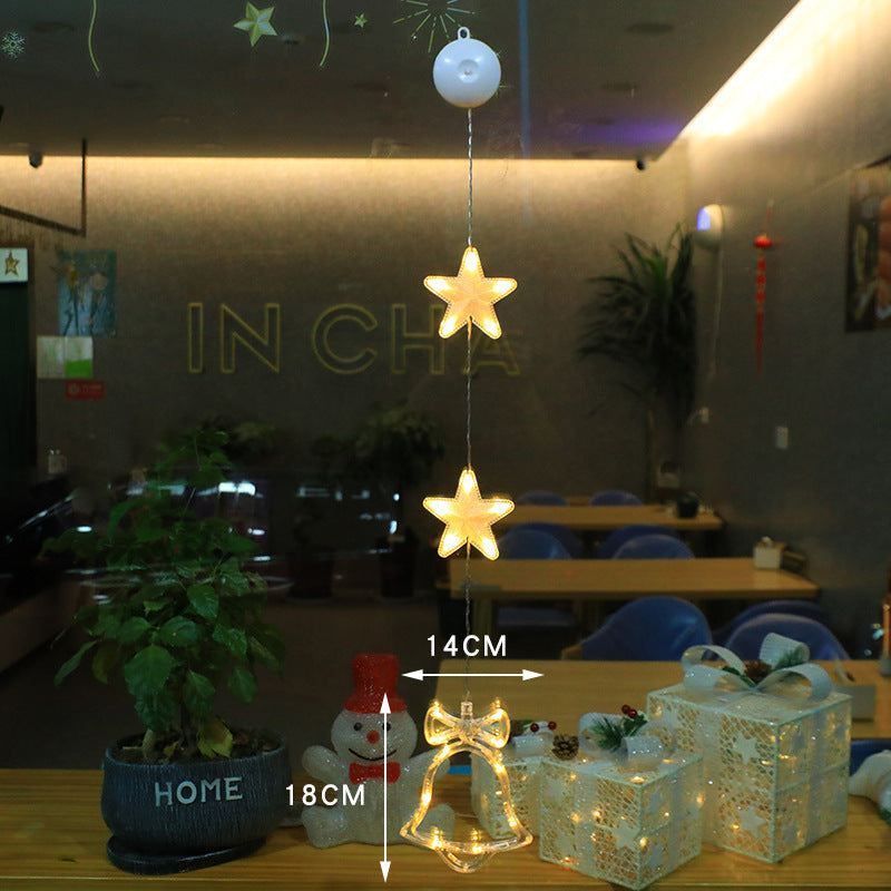 3pcs LED Star Lights – Christmas Window & Tree Decorations | Festive Home & New Year Decor