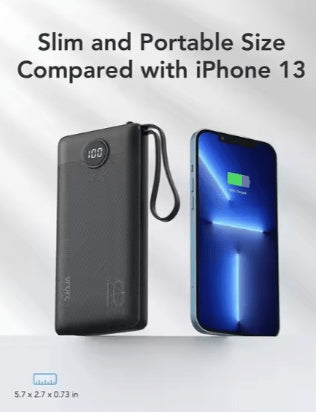 Portable Power Bank Fast Charging Compact External Battery