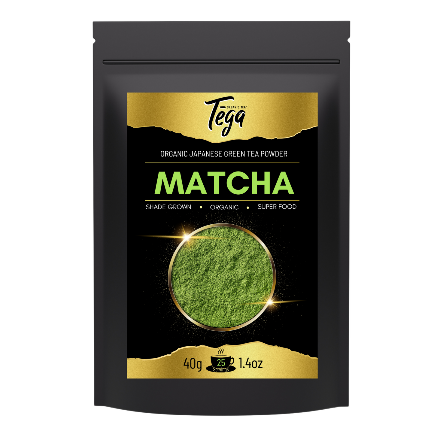Tega Organic Japanese Matcha Green Tea Powder – 40g