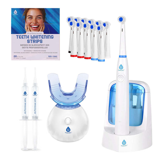 Pursonic Advanced Smile Care Bundle – LED Whitening Kit, Strips & Electric Toothbrush