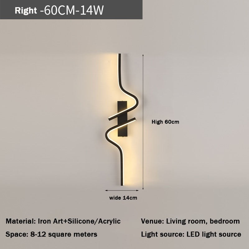 Bedroom Bedside Lamp Modern Minimalist Background Wall Lamp