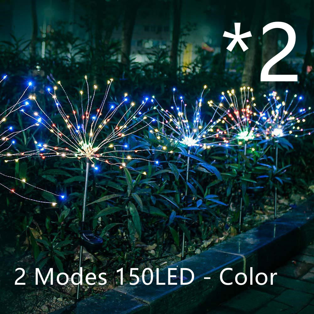 Solar Fireworks LED Lights – Outdoor Garden Copper Wire Star Lights for Christmas & Holiday Decoration