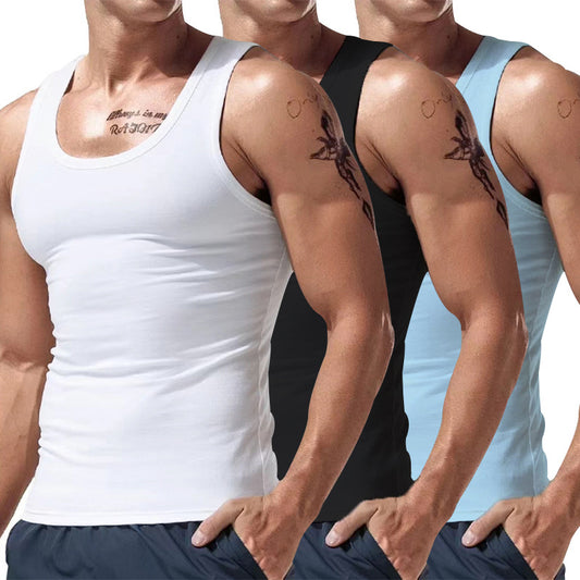 3-Piece Summer T-Shirt Set for Men/Women, Solid Color Short Sleeve Casual Tops, Lightweight Breathable Sports Outfit for Spring & Summer