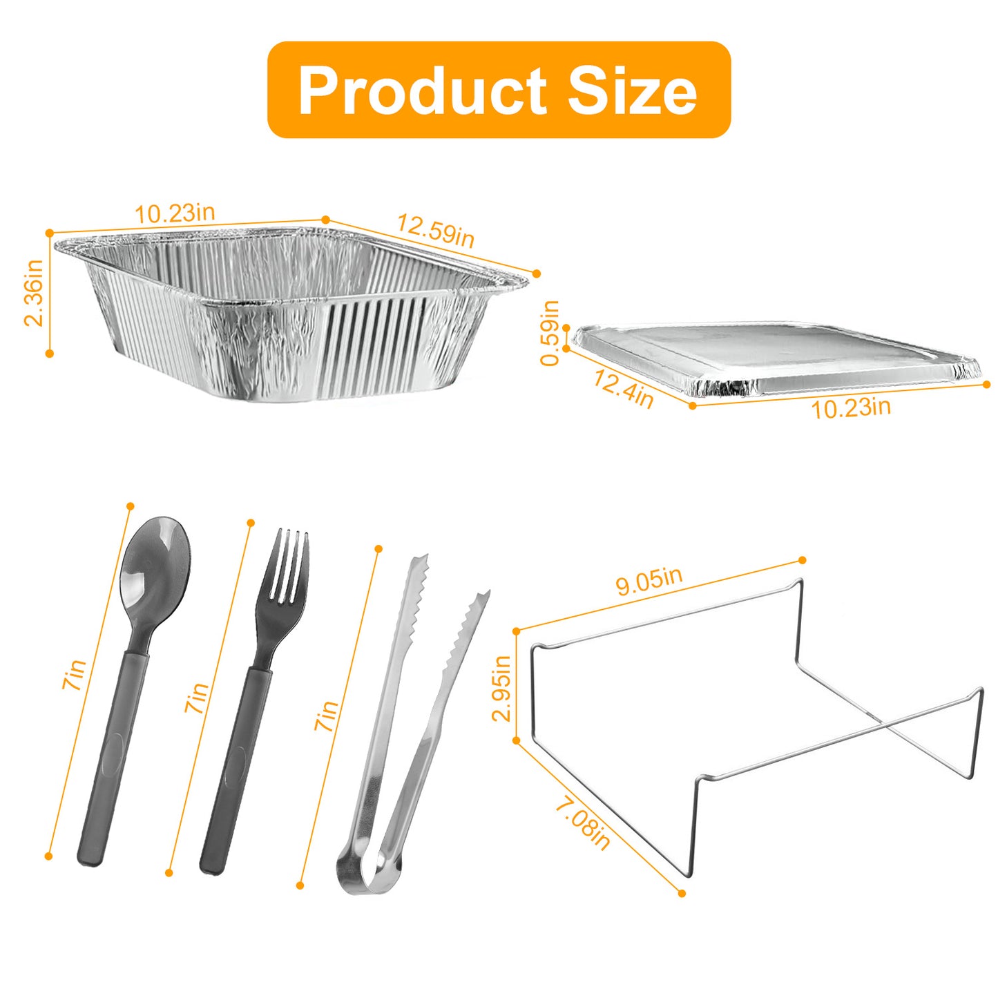 36Pcs Disposable Chafing Dish Buffet Set Food Warmers For Party Buffet Server Catering Supplies With Covers Utensils Half Size Food Pans For Parties Events BBQ Catering