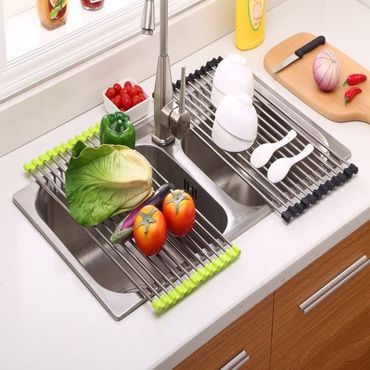 Folding Stainless Steel Kitchen Sink Rack