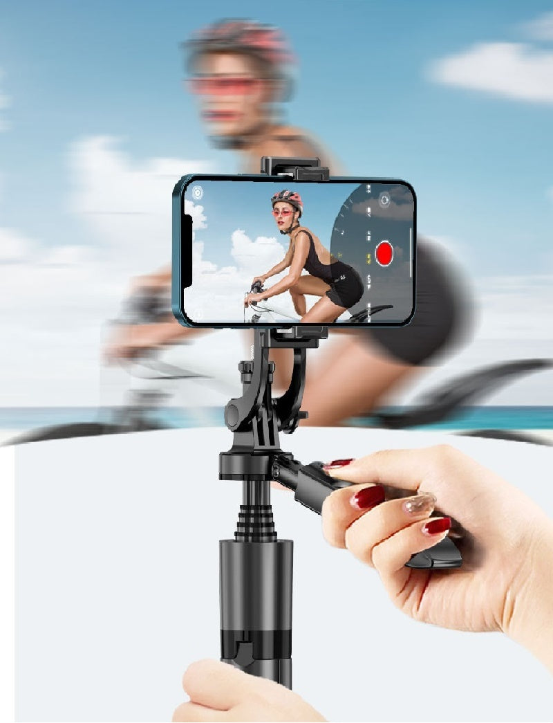 360° Auto Face Tracking AI Smart Gimbal – Phone Stabilizer & Tripod for Vlog & Live Video