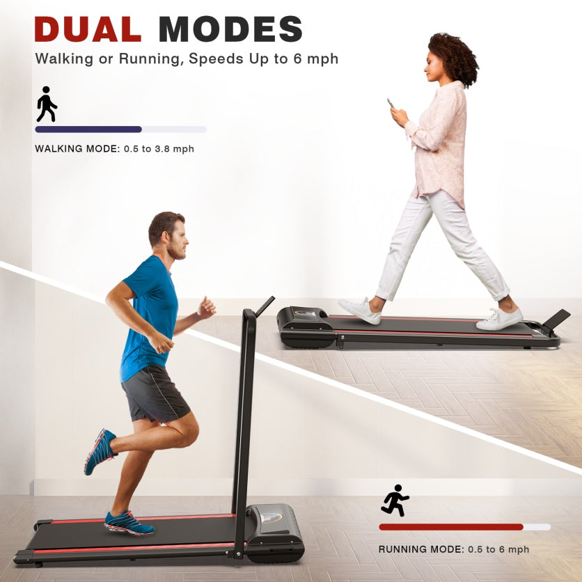 Q22-2A Treadmill – Electric Home Running Machine with LCD Display & Foldable Design