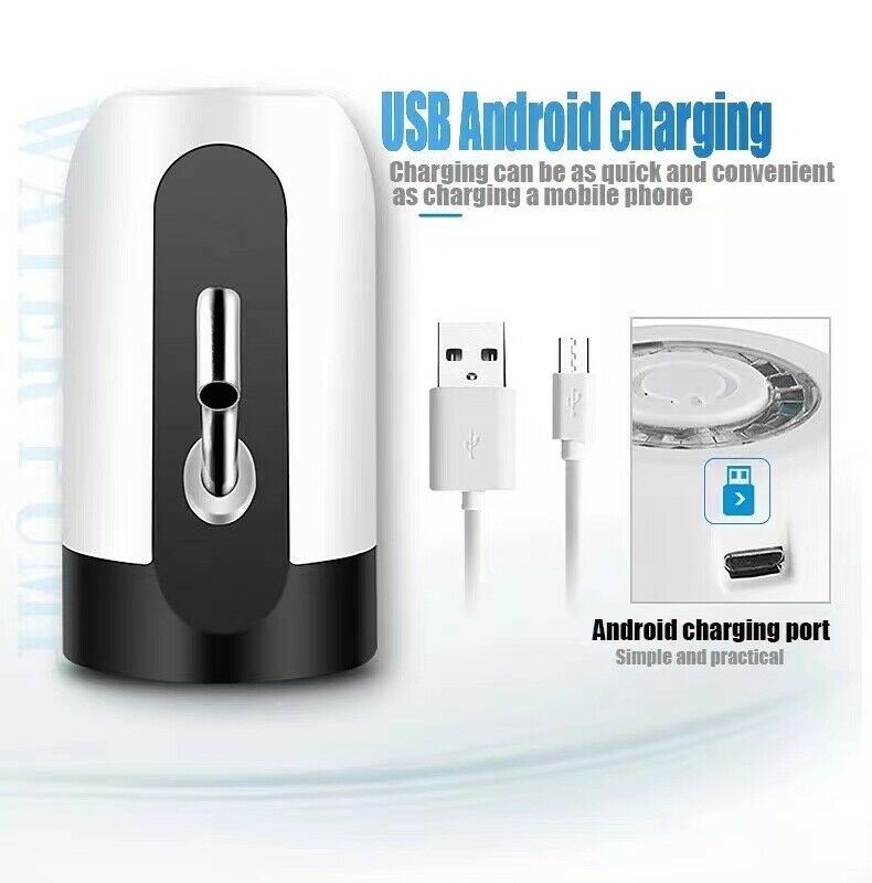 Electric Water Pump for 5 Gallon Bottles, USB Rechargeable Automatic Water Dispenser, Portable Universal Drinking Water Pump