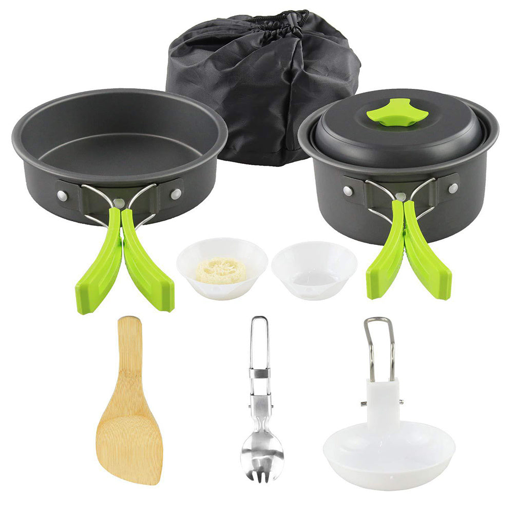 Outdoor Camping Cookware Kit – Lightweight Aluminum Cooking Set