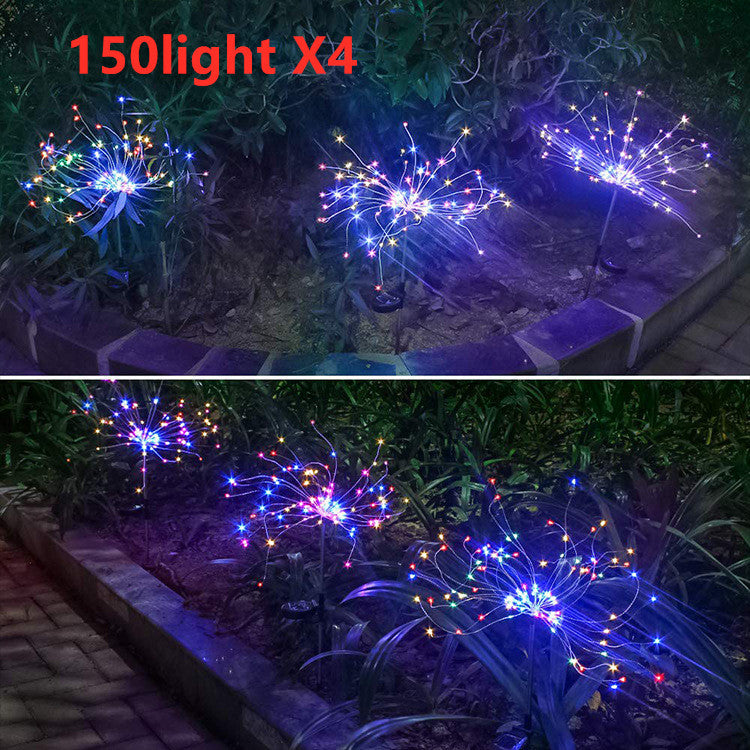 Solar Fireworks LED Lights – Outdoor Garden Copper Wire Star Lights for Christmas & Holiday Decoration