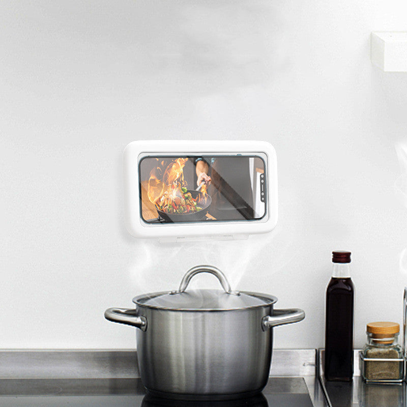 Bathroom Waterproof Phone Holder with Touch Screen