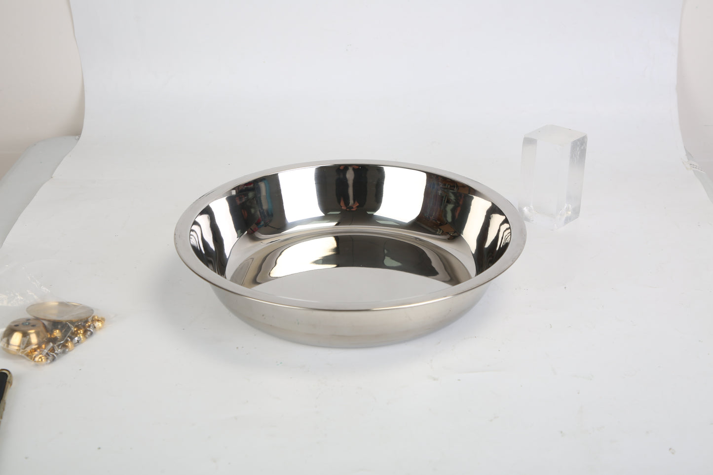 4-Piece Stainless Steel Chafing Dish Set – Round Buffet with Glass Lid