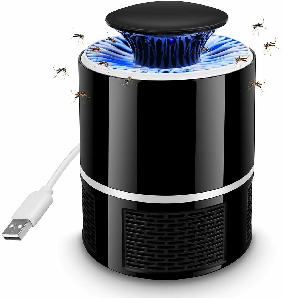 Electric UV Mosquito Killer Lamp, Indoor & Outdoor Insect Zapper Trap, USB Powered Bug Zapper for Flies, Mosquitoes, and Other Flying Insects