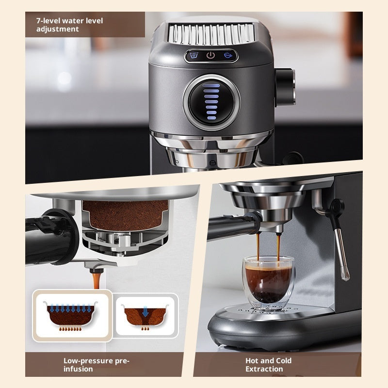 Coffee Machine Espresso Household Small Full & Semi Automatic Steam Frothed Milk All-in-one Machine