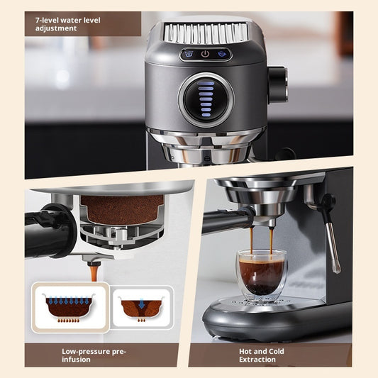 Coffee Machine Espresso Household Small Full & Semi Automatic Steam Frothed Milk All-in-one Machine
