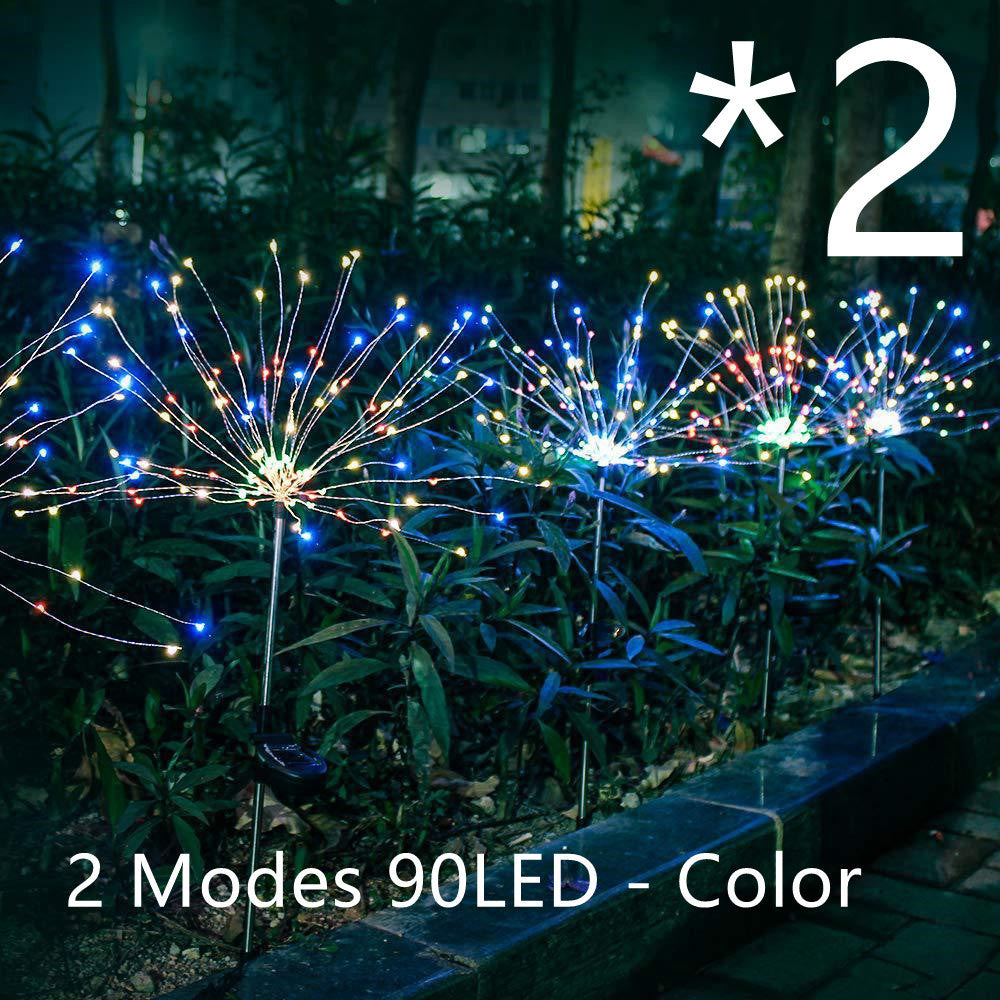 Solar Fireworks LED Lights – Outdoor Garden Copper Wire Star Lights for Christmas & Holiday Decoration