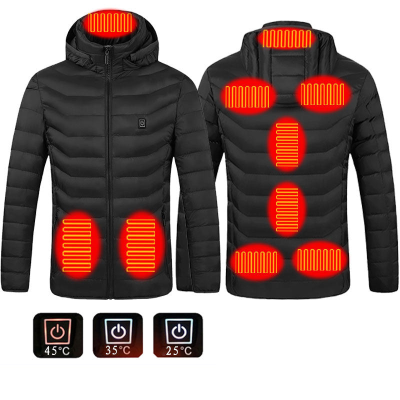 Men’s Electric Heated Jacket – USB Rechargeable Thermal Coat for Winter Outdoor Sports & Work