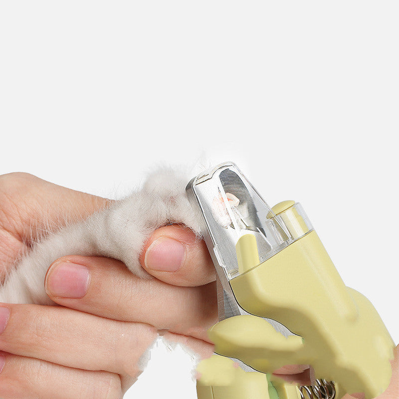 LED Blood Line Multifunctional Pet Nail Scissors Sharpener