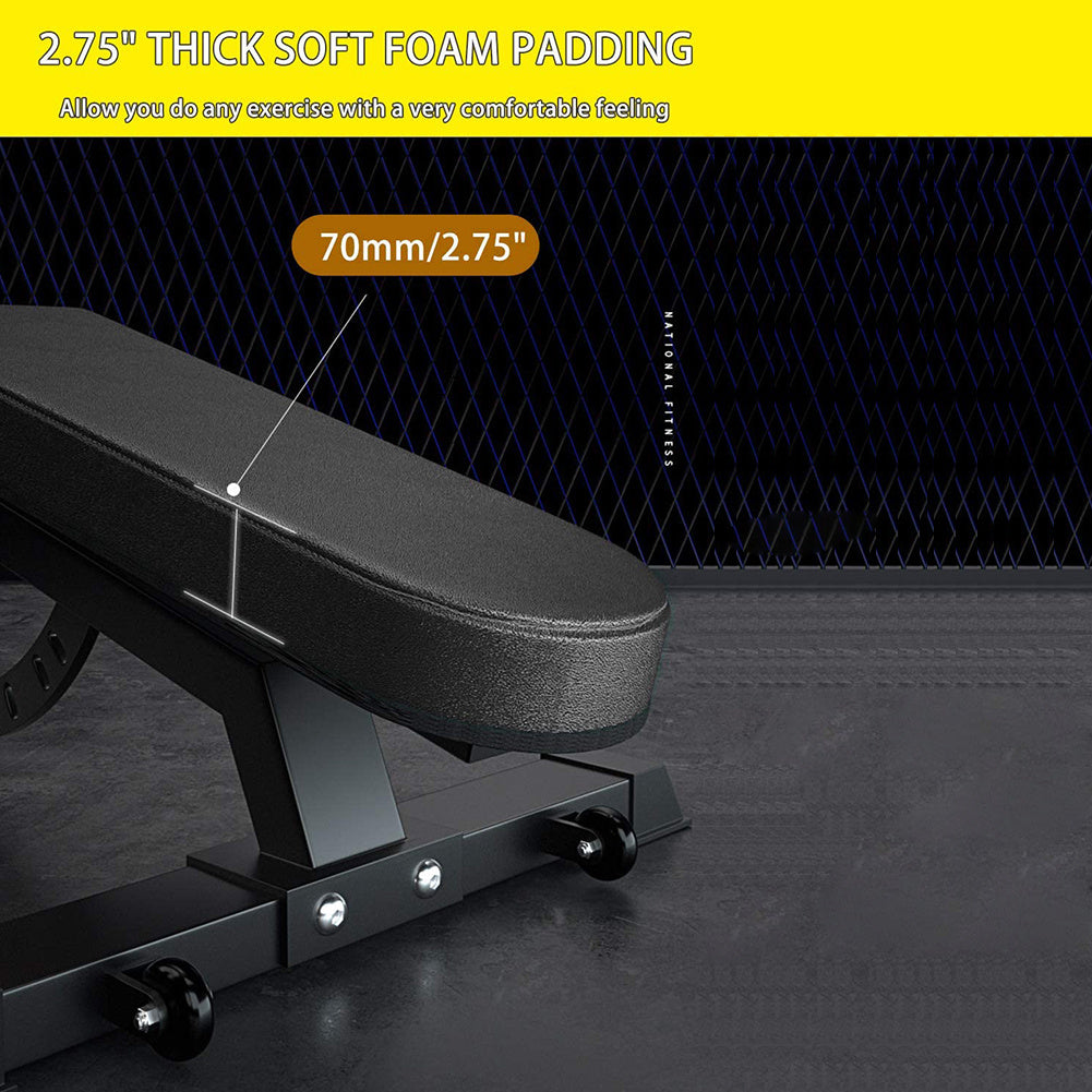 Adjustable Strength Training Bench – Foldable Full Body Workout Bench