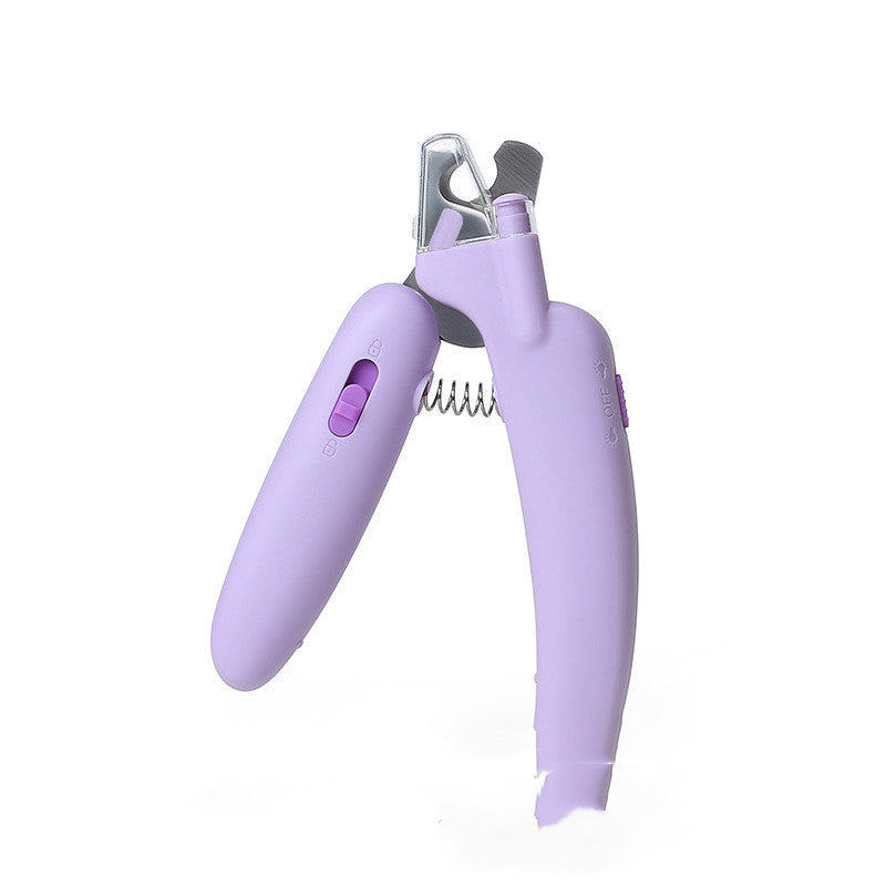 LED Blood Line Multifunctional Pet Nail Scissors Sharpener