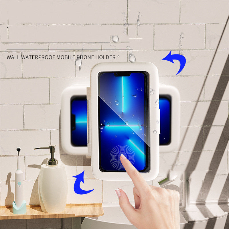 Bathroom Waterproof Phone Holder with Touch Screen