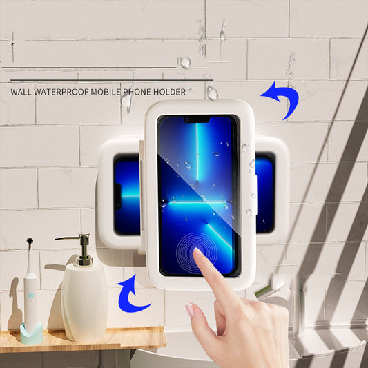 Bathroom Waterproof Phone Holder with Touch Screen