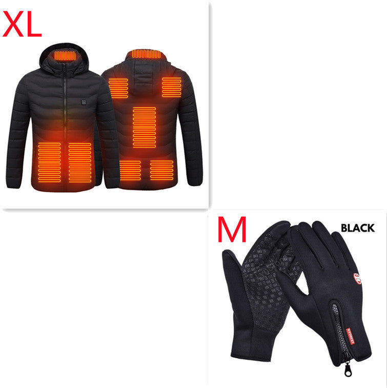 Men’s Electric Heated Jacket – USB Rechargeable Thermal Coat for Winter Outdoor Sports & Work