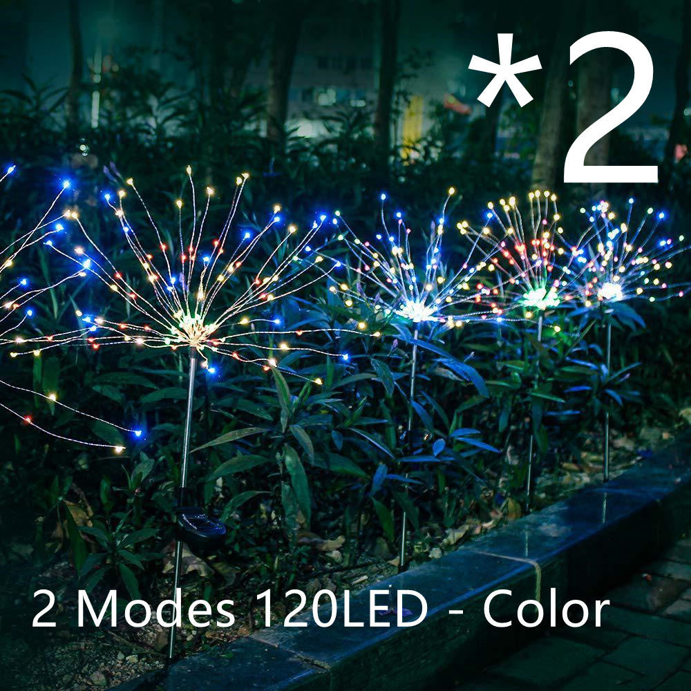 Solar Fireworks LED Lights – Outdoor Garden Copper Wire Star Lights for Christmas & Holiday Decoration