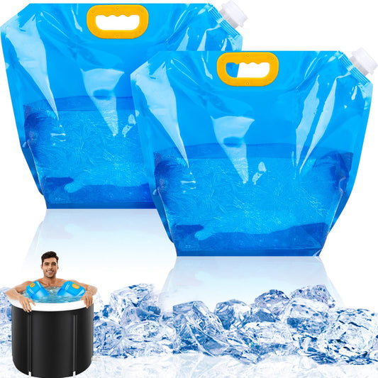 2 Packs Ice Bath Bags, Large Capacity Bathtub Water Bag For Home Cold Plunge Accessories For Cold Water Plunge Tub Portable Ice Bath Bag 10L
