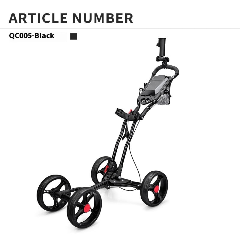 Golf Foldable Four-wheel Golf Tricycle Trolley