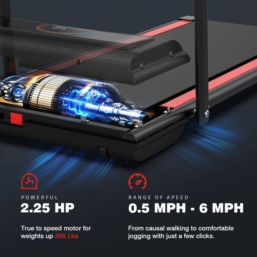 Q22-2A Treadmill – Electric Home Running Machine with LCD Display & Foldable Design