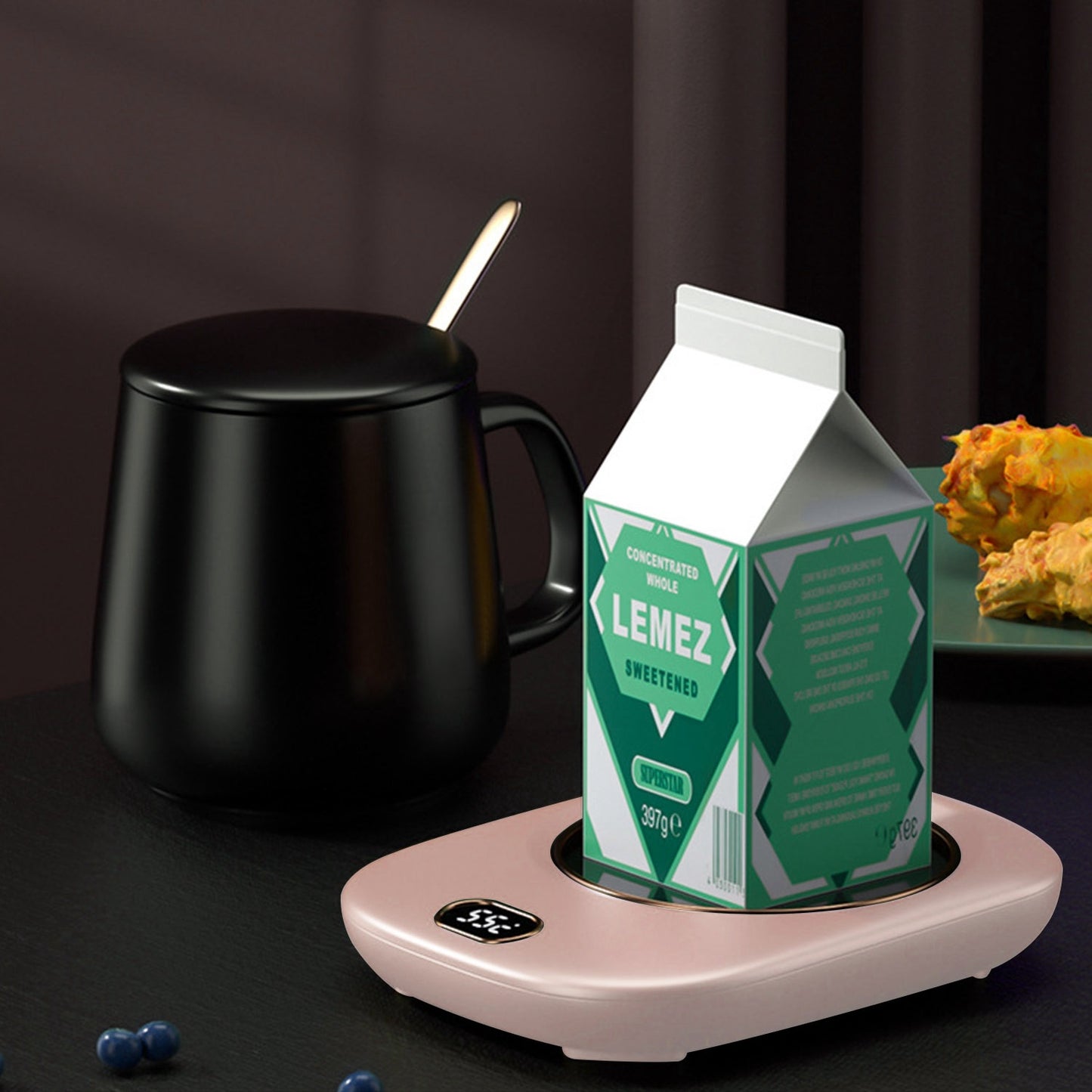 Electric Coffee Mug Warmer – USB Desk Heater with 3 Temps & Auto Shut-Off