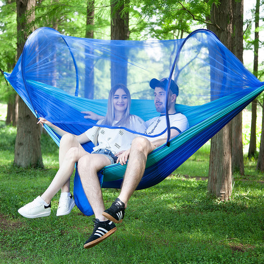Fully Automatic Hammock with Mosquito Net – Quick Opening Outdoor Bed
