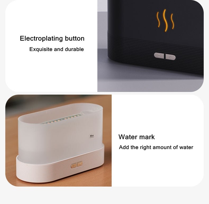 Ultrasonic USB Essential Oil Aroma Diffuser – Fire Design