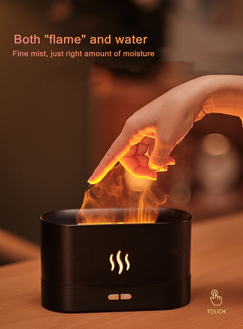 Ultrasonic USB Essential Oil Aroma Diffuser – Fire Design