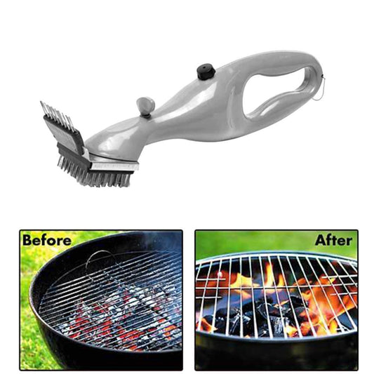 Stainless Steel BBQ Cleaning Brush – Heavy Duty Grill Scrubber for Outdoor & Home Use