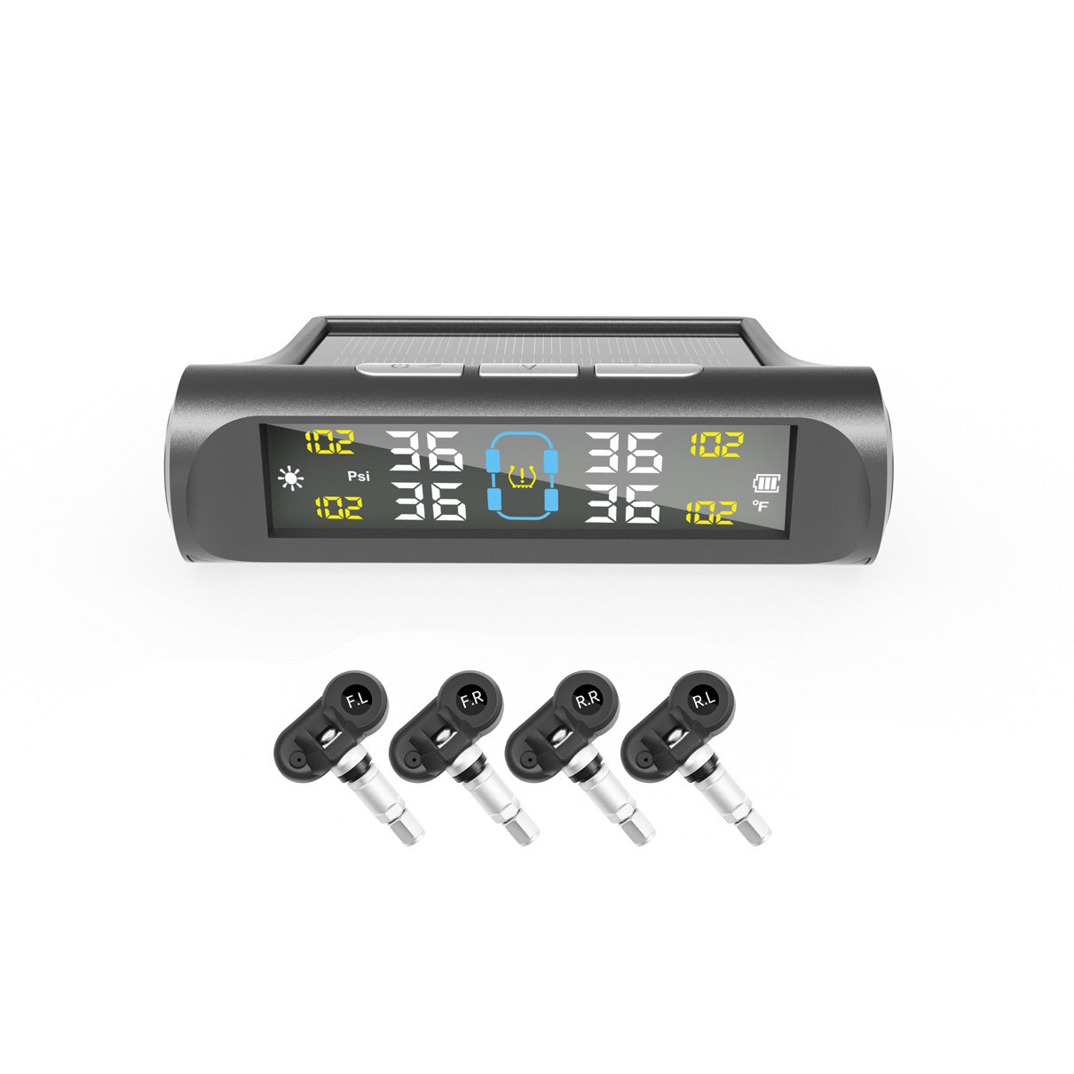 Wireless Tire Pressure Monitoring System (TPMS) for Cars